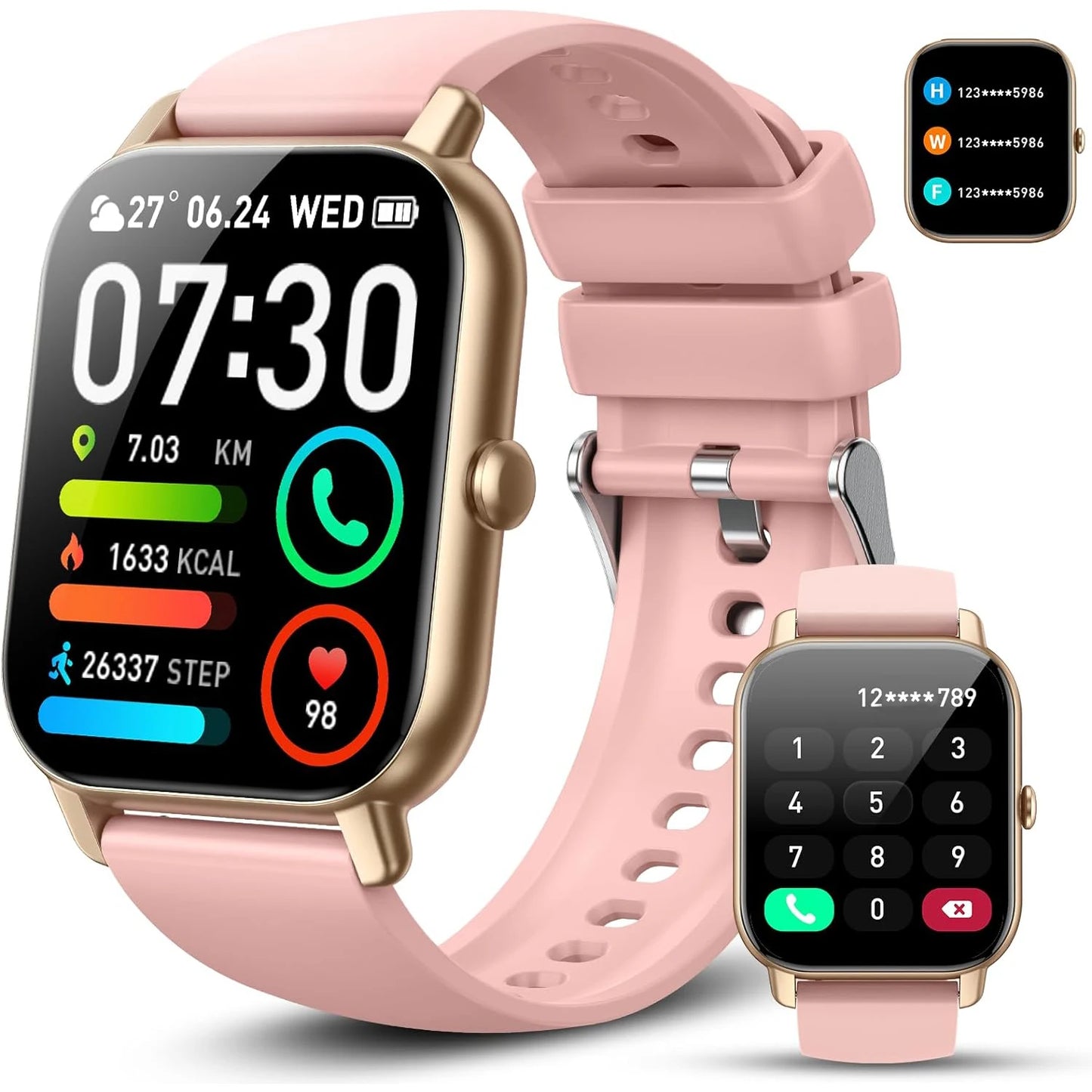 EmpowerSync AI Smart Watch Pink